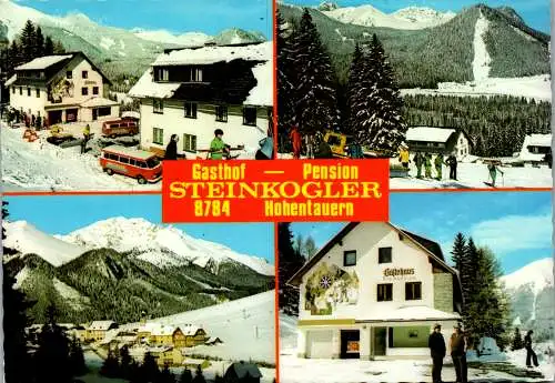 53622 - Steiermark - Hohentauern , Gasthof Steinkogler , Winter , Mehrbildkarte - gelaufen 1978