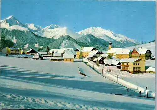 53624 - Steiermark - Hohentauern , mit Bösensteingruppe , Winter , Panorama - gelaufen