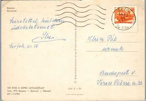 53633 - Ungarn - Balaton , Mehrbildkarte - gelaufen 1972