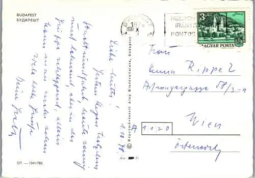 53667 - Ungarn - Budapest , Mehrbildkarte - gelaufen 1978