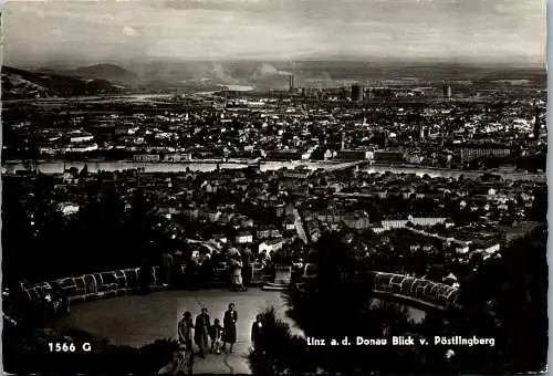 53689 - Oberösterreich - Linz , Blick vom Pöstlingberg - gelaufen 1960