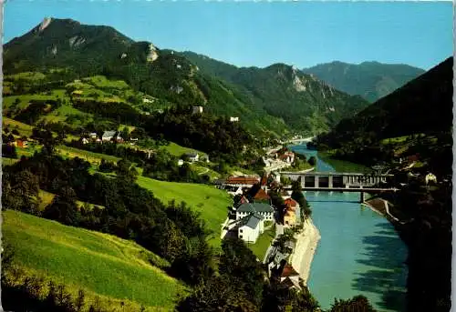 53695 - Oberösterreich - Losenstein , Panorama - gelaufen 1971