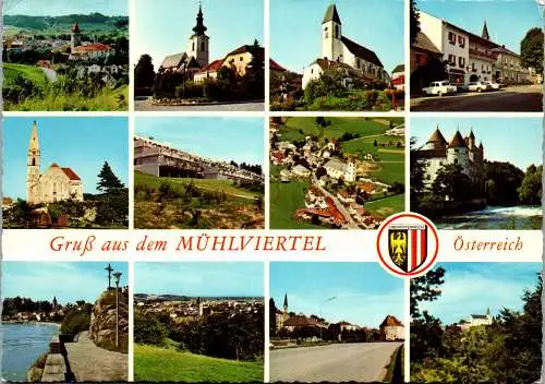 53700 - Oberösterreich - Mühlviertel , Mehrbildkarte - gelaufen