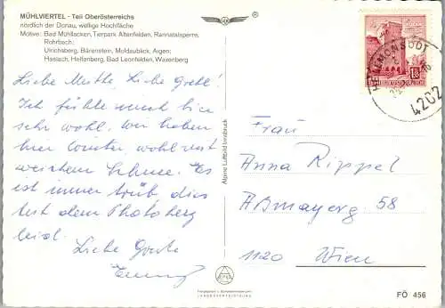 53711 - Oberösterreich - Mühlviertel , Bad Mühllacken , Bärenstein , Altenfelden , Rannatalsperre , Helfenberg - 1973