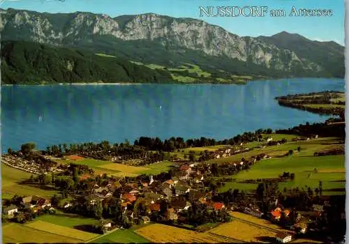 53718 - Oberösterreich - Nussdorf , am Attersee , Panorama - gelaufen 1983