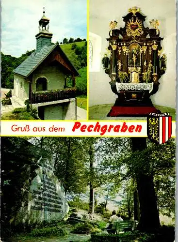 53720 - Oberösterreich - Pechgraben , Laussa , Großraming , Sengstschmiedekapelle , Buchdenkmal - gelaufen 1975