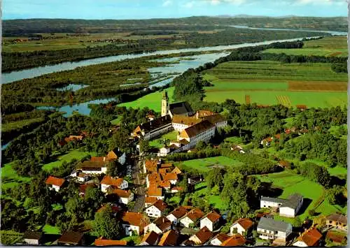 53723 - Oberösterreich - Reichersberg , am Inn , Augustiner Chorherrenstift - gelaufen 1982