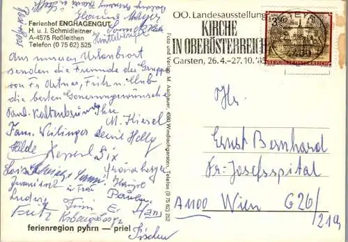 53726 - Oberösterreich - Rossleithen , Ferienhof Enghagen-Gut , H. J. Schmidleitner - gelaufen 1985