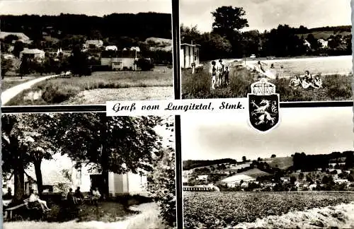 53741 - Steiermark - Lungitztal , Hartberg , Freibad , Schwimmbad , Mehrbildkarte  - gelaufen 1973