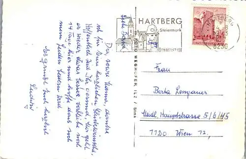 53741 - Steiermark - Lungitztal , Hartberg , Freibad , Schwimmbad , Mehrbildkarte  - gelaufen 1973