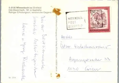 53749 - Steiermark - Miesenbach , bei Birkfeld , Mehrbildkarte - gelaufen