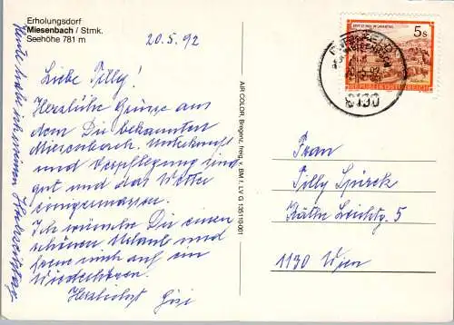 53757 - Steiermark - Miesenbach , Panorama - gelaufen 1992