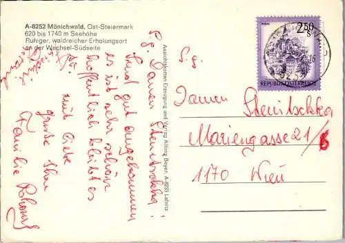 53765 - Steiermark - Mönichwald , Mönichtaler Hof , Mehrbildkarte - gelaufen 1977