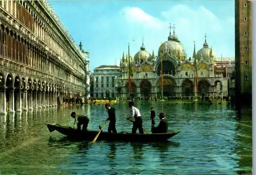 53783 - Italien - Venedig , Eccezionale alta marea in Piazza S. Marco - nicht gelaufen