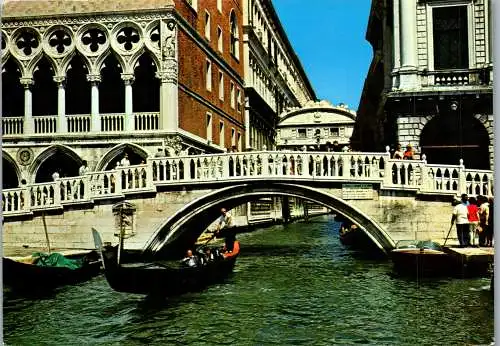 53793 - Italien - Venedig , Ponte della Paglia e Ponte dei Sospiri - gelaufen