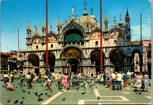 53799 - Italien - Venedig , Basilica di S. Marco - gelaufen 1972