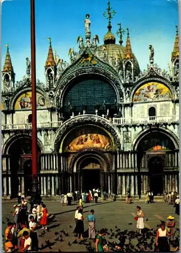 53801 - Italien - Venedig , Particolare della Basilica di S. Marco  - gelaufen 1970