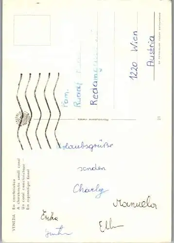 53803 - Italien - Venedig , Rio caratteristico - gelaufen