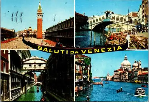 53816 - Italien - Venedig , Mehrbildkarte - gelaufen 1980