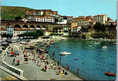 53825 - Frankreich - Cerbere , Cote Vermeille , La Plage - gelaufen 1972