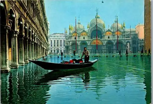 53852 - Italien - Venedig , Piazza San Marco , Acqua alta - nicht gelaufen