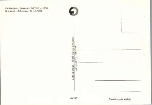 53863 - Italien - Ortisei , St. Ulrich , Val Gardena , Grödental - nicht gelaufen