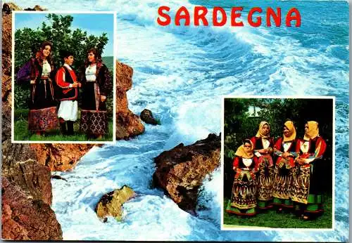 53872 - Italien - Sardegna , Mehrbildkarte - gelaufen