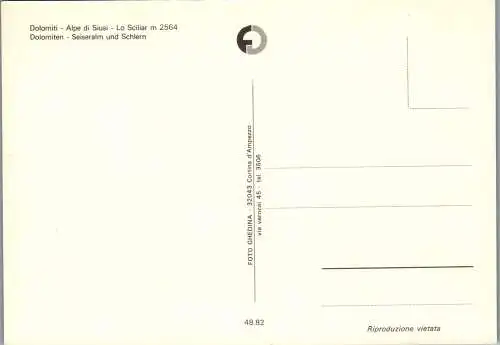 53880 - Italien - Seiser Alm , Alpe di Suisi , Lo Sciliar , Seiseralm und Schlern , Mäharbeit - nicht gelaufen