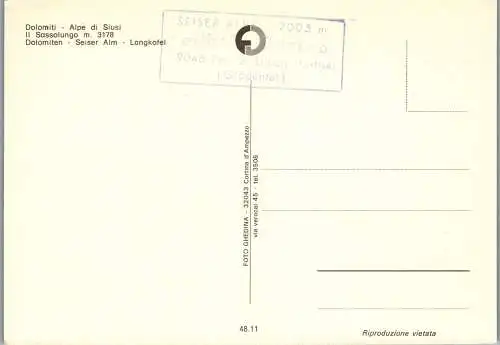 53885 - Italien - Seiser Alm , Sassolungo , Langkofel - nicht gelaufen