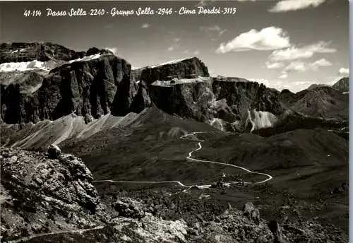 53888 - Italien - Passo Sella , Gruppo Sella , Cima Pordoi - nicht gelaufen