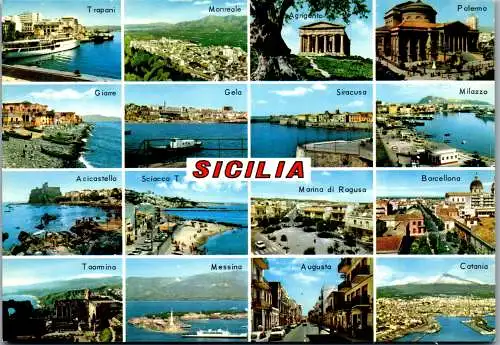 53904 - Italien - Sicilia , Sizilien , Monreale , Gela , Giarre , Milazzo , Messina , Siracusa - nicht gelaufen