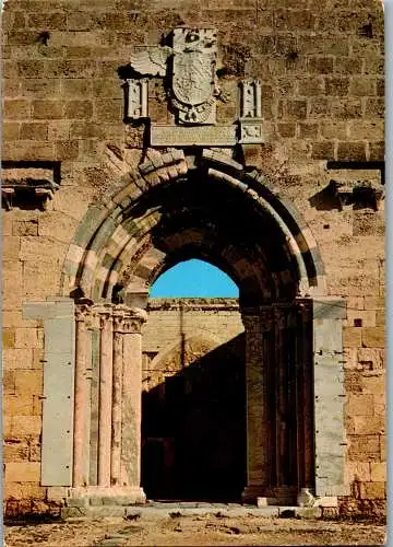 53909 - Italien - Siracusa , Sicilia , Sizilien , Castello Maniace , Portale gotico di ingresso - gelaufen 1981