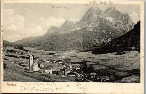 53911 - Italien - Sexten , Sesto , Panorama - gelaufen 1904