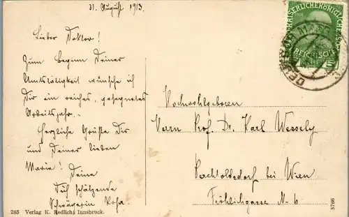 53929 - Tirol - Steinach , am Brenner gegen Süden , Panorama - gelaufen 1913