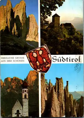 53935 - Italien - Südtirol , Mehrbildkarte - gelaufen 1973