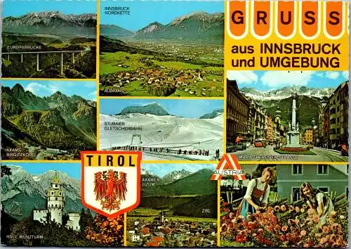 53951 - Tirol - Innsbruck , Mehrbildkarte - gelaufen 1979