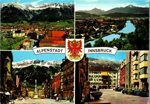 53957 - Tirol - Innsbruck , Mehrbildkarte - gelaufen 1972