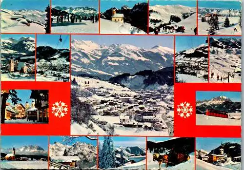 53974 - Tirol - Hopfgarten , gegen die Kitzbüheler Alpen - gelaufen 1970