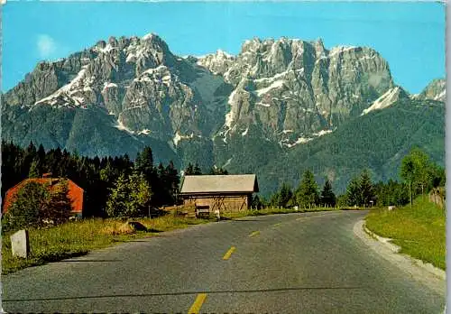 53979 - Tirol - Iselsberg , Blick von der Iselsberg Paßhöhe geg. Lienzer Dolomiten - gelaufen