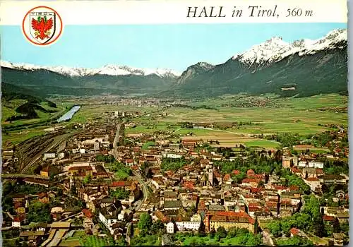 53989 - Tirol - Hall , Panorama - gelaufen 1982