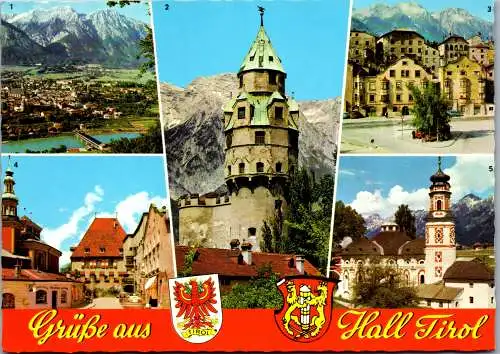 53990 - Tirol - Hall , Mehrbildkarte - nicht gelaufen