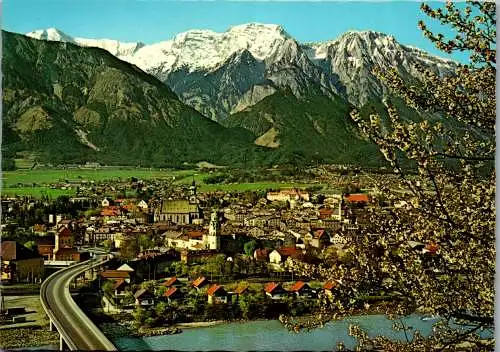 53992 - Tirol - Hall , mit Nordkette , Panorama - nicht gelaufen