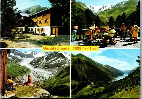 53994 - Tirol - Kaunertal , Gepatschhaus mit Kaunertalstausee , Gletscher - gelaufen 1977
