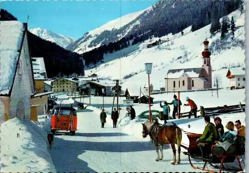 53997 - Tirol - Gries , im Sellrain , VW Bus , Pferdewagen , Winter - gelaufen 1967