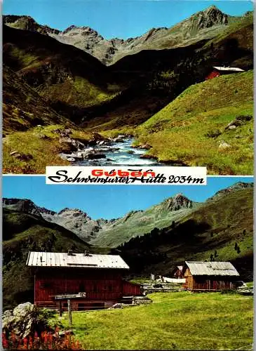 53999 - Tirol - Niederthai , Umhausen , Guben Schweinfurter Hütte mit Zwieselbachtal , Ötztal - gelaufen 1988