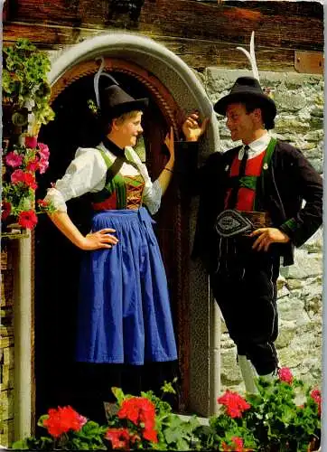 54004 - Tirol - Tracht , Tiroler Tracht - gelaufen 1974