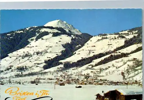 54019 - Tirol - Brixen im Thale , gegen Hohe Salve , Panorama - gelaufen 1969
