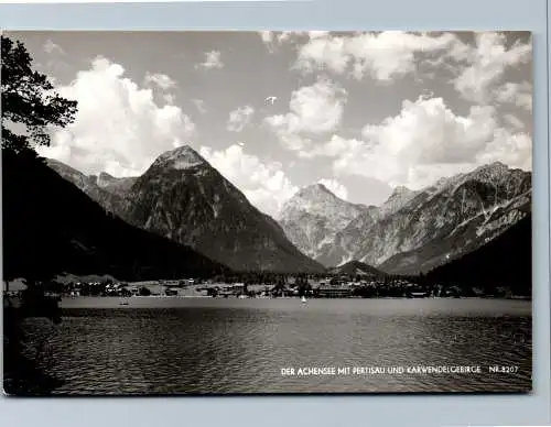 54036 - Tirol - Pertisau , Achensee mit Pertisau und Karwendelgebirge - gelaufen 1968