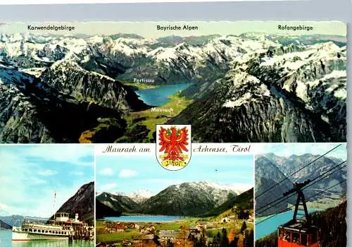 54039 - Tirol - Maurach , am Achensee , Karwendelgebirge , Rofangebirge , Mehrbildkarte - gelaufen 1970