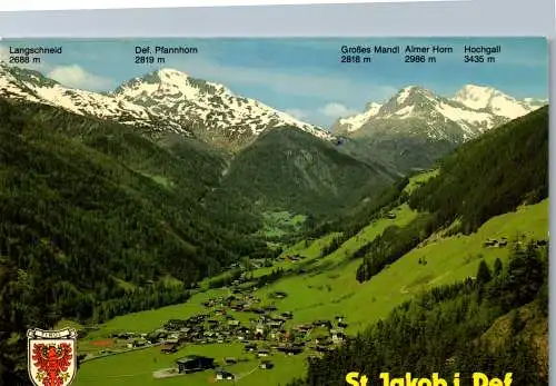 54052 - Tirol - St. Jakob , im Defereggen , Langscheid , Pfannhorn , Almer Horn , Panorama - gelaufen